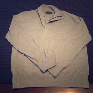 Gray Banana Republic zip up sweater